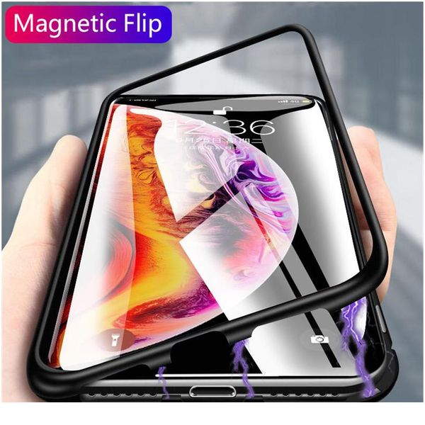 magnetic adsorption metal case for iphone 11 pro xs max x xr se tempered glass back magnet cover for ip jllxjn 
magnetic adsorption metal case for iphone 11 pro xs max x xr se tempered glass back magnet cover for ip jllxjn