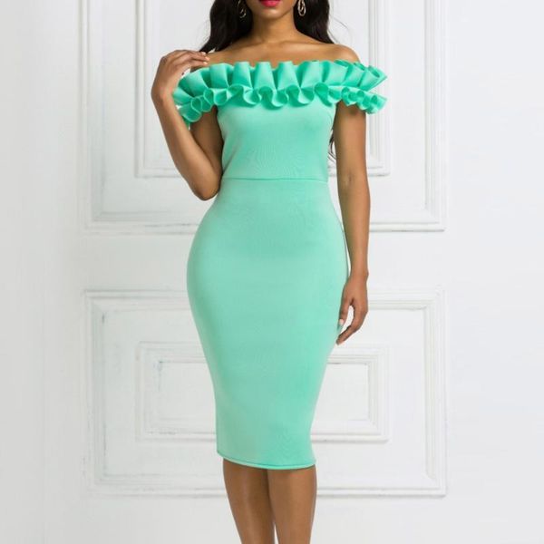 party dresses summer women cocktail dress backless ruffles off shoulder elegant midi african bodycon green sundress1, White;black
party dresses summer women cocktail dress backless ruffles off shoulder elegant midi african bodycon green sundress1, White;black