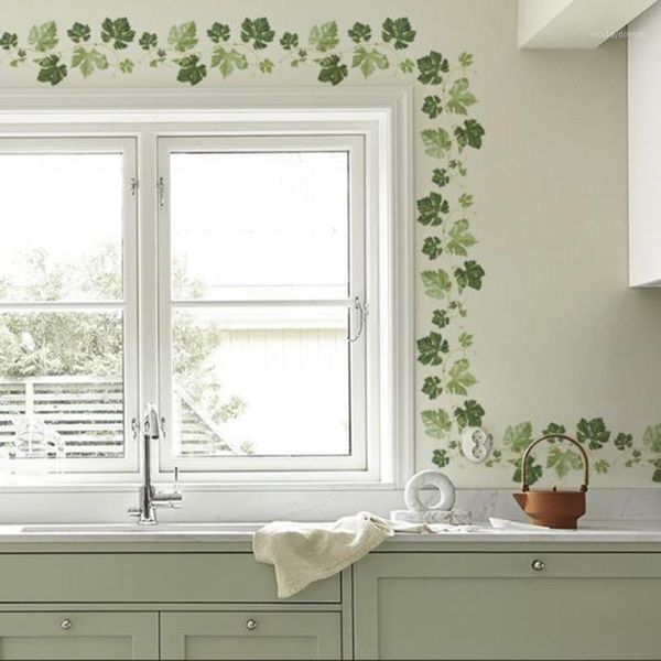 wall stickers green leaf vine restaurant decoration pvc sel f adhesive removable sticker1
wall stickers green leaf vine restaurant decoration pvc sel f adhesive removable sticker1