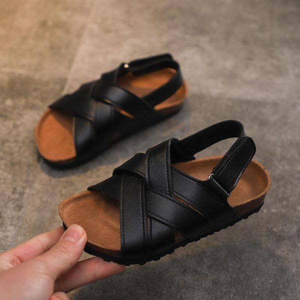 sandals summer boys girls kids beach shoes sports soft non-slip casual toddler baby leather flat 24-34, Black;red
sandals summer boys girls kids beach shoes sports soft non-slip casual toddler baby leather flat 24-34, Black;red