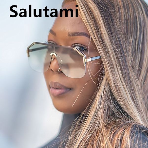 sunglasses one piece oversized square for women 2021 brand gradient alloy sun glasses men vintage rimless goggle eyewear, White;black
sunglasses one piece oversized square for women 2021 brand gradient alloy sun glasses men vintage rimless goggle eyewear, White;black