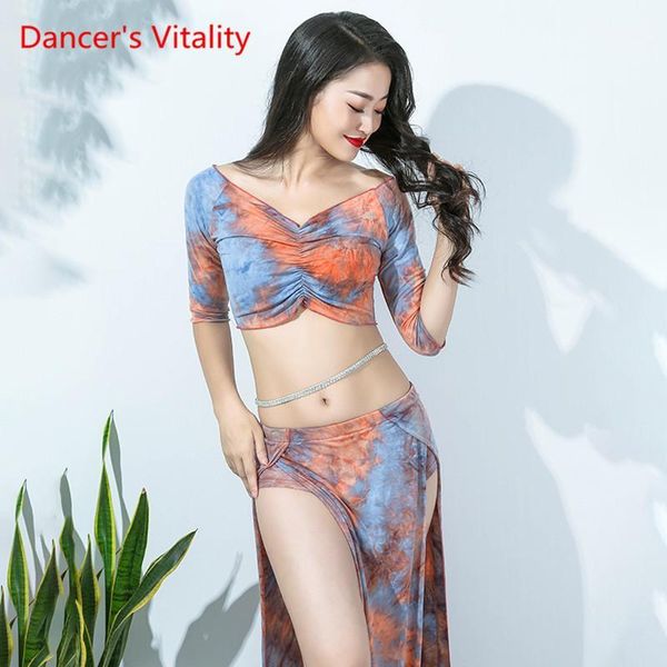 new women bellydance costume 2 piece set white long sleeve oriental dance performance show wearmodal blouse side slit skirt1, Black;red
new women bellydance costume 2 piece set white long sleeve oriental dance performance show wearmodal blouse side slit skirt1, Black;red