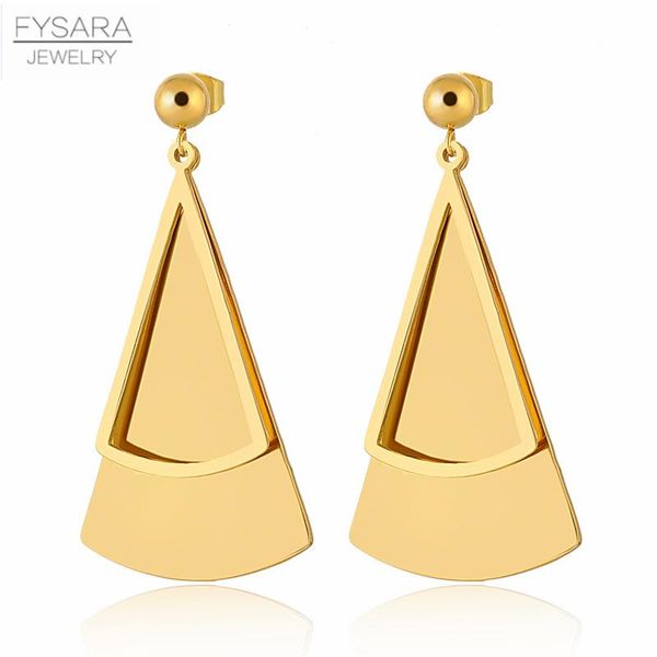 fysara unique brand triangle earrings for women statement jewelry stainless steel chain earrings geometric oorbellen bijoux sqcdru, Golden;silver
fysara unique brand triangle earrings for women statement jewelry stainless steel chain earrings geometric oorbellen bijoux sqcdru, Golden;silver
