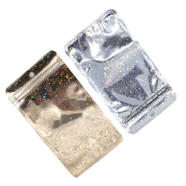 100pcs clear gold glittery aluminum foil zip lock packaging bags with hang hole retail candy nuts storage zipper mylar wmtdqr
100pcs clear gold glittery aluminum foil zip lock packaging bags with hang hole retail candy nuts storage zipper mylar wmtdqr