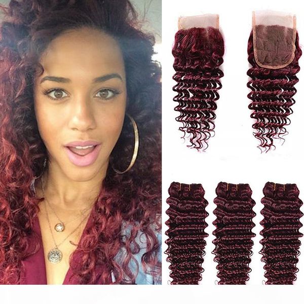burgundy virgin brazilian human hair weaving 3pcs deep curly wine red hair weave 99j deep wave hair bundle deep wave with lace closure, Black;brown
burgundy virgin brazilian human hair weaving 3pcs deep curly wine red hair weave 99j deep wave hair bundle deep wave with lace closure, Black;brown