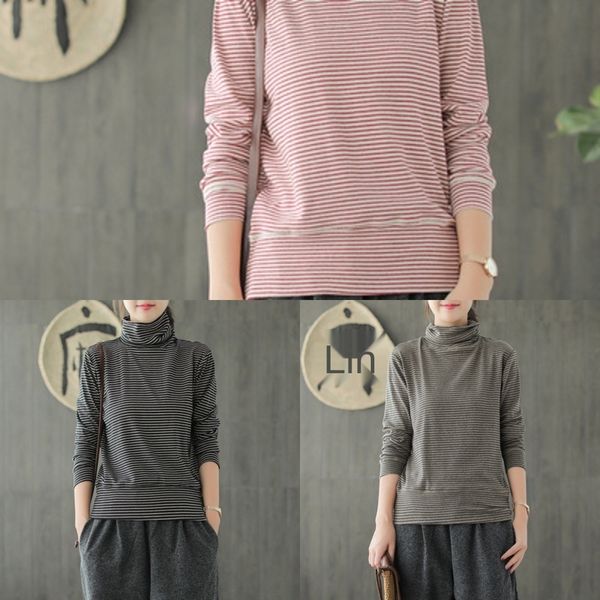 l5u6q guka base 2019 autumn and winter cotton brushed high collar tsweatersweater sweater pile collar striped long sleeve simple clothing sh, Black
l5u6q guka base 2019 autumn and winter cotton brushed high collar tsweatersweater sweater pile collar striped long sleeve simple clothing sh, Black