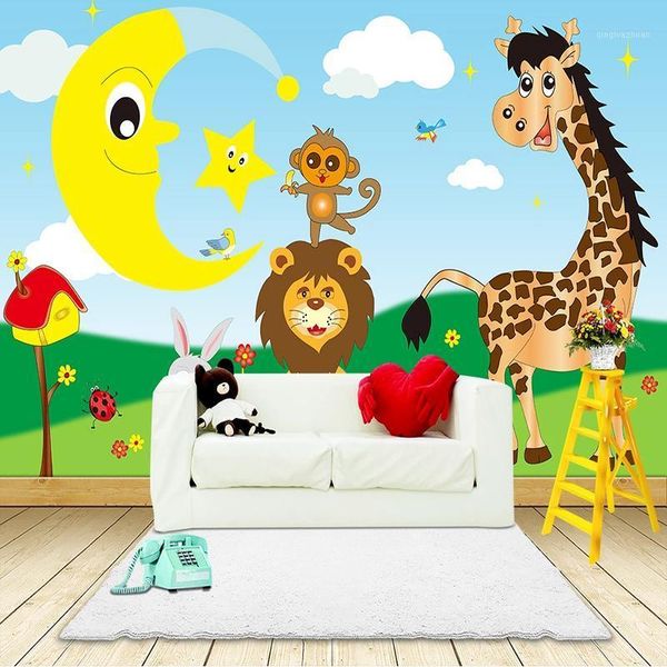 custom p mural wallpaper 3d cartoon animal giraffe lion kindergarten children room bedroom decorative picture wall painting1
custom p mural wallpaper 3d cartoon animal giraffe lion kindergarten children room bedroom decorative picture wall painting1