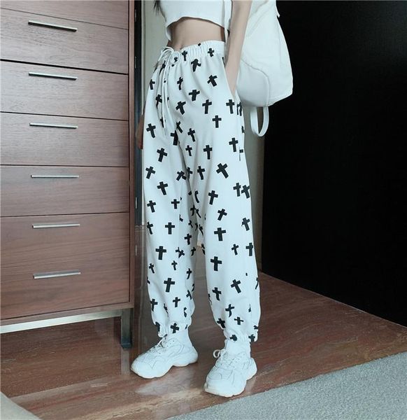 high waist jogging pants women printed loose sportwear trousers female korean hip hop pants casual wide-leg streetwear, Black;white
high waist jogging pants women printed loose sportwear trousers female korean hip hop pants casual wide-leg streetwear, Black;white