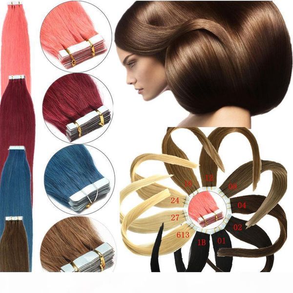 tape in human hair extensions pu skin weft 8a grade virgin indian remy hair 16-24 inch 20pcs 15 colors, Black
tape in human hair extensions pu skin weft 8a grade virgin indian remy hair 16-24 inch 20pcs 15 colors, Black