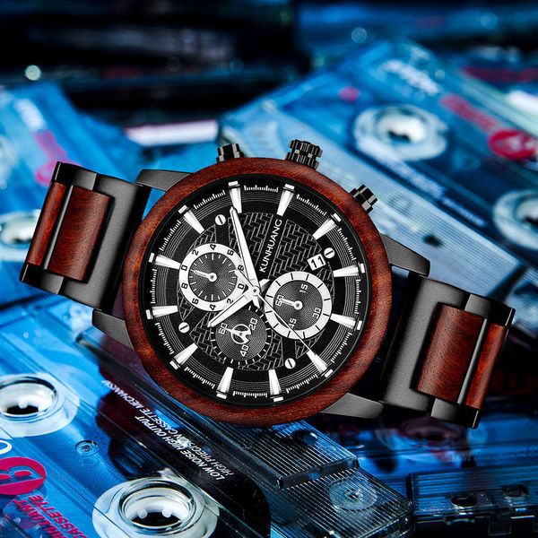 suit japanese wood sports men's watch woodwatch large dial multi function fashion watch pzee, Slivery;brown
suit japanese wood sports men's watch woodwatch large dial multi function fashion watch pzee, Slivery;brown