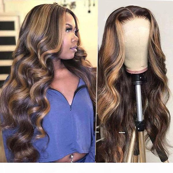 360 lace front human hair wigs highlights honey blonde ombre brown body wave wig for woman preplucked 150%density hd lace wig, Black;brown
360 lace front human hair wigs highlights honey blonde ombre brown body wave wig for woman preplucked 150%density hd lace wig, Black;brown