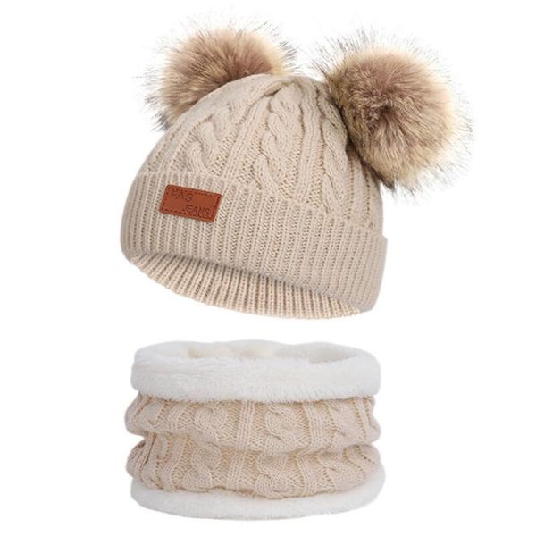 new children winter hat + bib set for girls knitted baby boys girls pom poms hat beanies thick baby hat infant toddler, Yellow
new children winter hat + bib set for girls knitted baby boys girls pom poms hat beanies thick baby hat infant toddler, Yellow