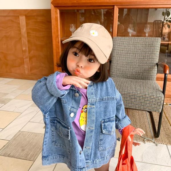 jackets 2021 autumn arrival girls fashion denim coat kids long sleeve girl coats1, Blue;gray 
jackets 2021 autumn arrival girls fashion denim coat kids long sleeve girl coats1, Blue;gray