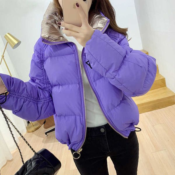 double side wear winter candy color bread coat women stand collar warm short duck down jacket female streetwear, Black
double side wear winter candy color bread coat women stand collar warm short duck down jacket female streetwear, Black