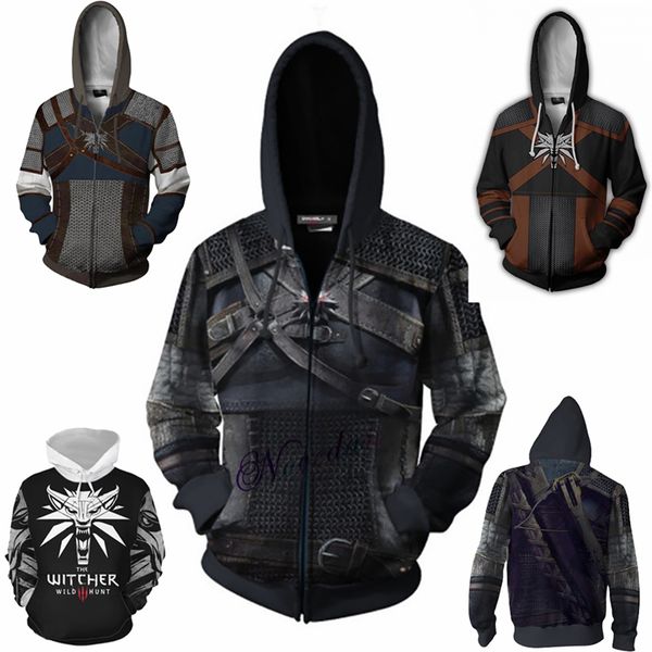 anime costumes the witchers cosplay hoodie 3d print costume jacket coat hooded zipper sweatshirt halloween zip up hoodie pullover, Black
anime costumes the witchers cosplay hoodie 3d print costume jacket coat hooded zipper sweatshirt halloween zip up hoodie pullover, Black