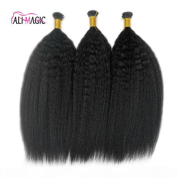 kinky straight i tip hair extensions remy human virgin corase yaki keratin pre-bonded hair extensions stick i tip extension, Black
kinky straight i tip hair extensions remy human virgin corase yaki keratin pre-bonded hair extensions stick i tip extension, Black