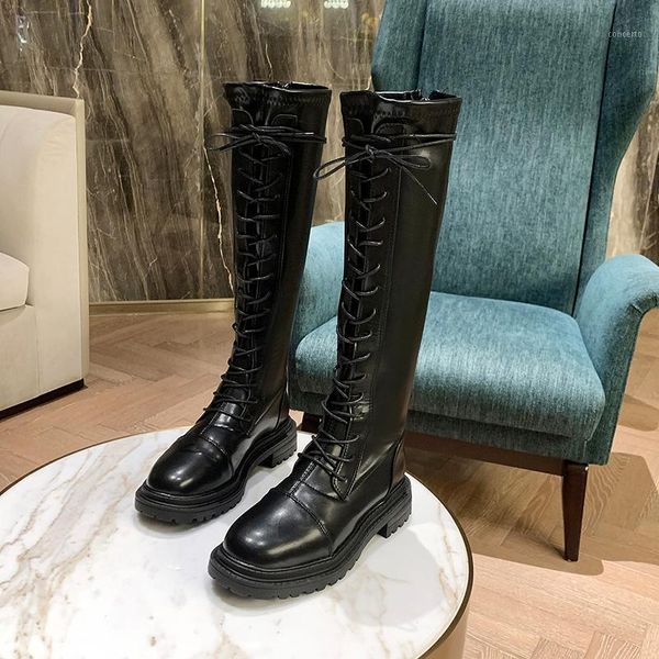 women's bottomed high boots soft bottom comfortable british style boots korean version thick bottom 2020 new women's1, Black
women's bottomed high boots soft bottom comfortable british style boots korean version thick bottom 2020 new women's1, Black