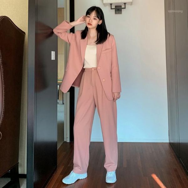 trousers women suit notched long casual jacket blazer female+button wide leg pant 2 piece 2019 womens autumn pink outfits1, White;black
trousers women suit notched long casual jacket blazer female+button wide leg pant 2 piece 2019 womens autumn pink outfits1, White;black