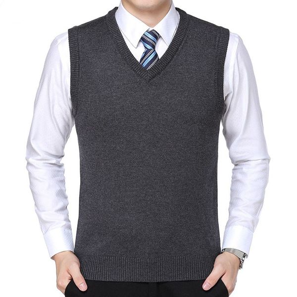 knitted pullover vest male v-neck sleeveless formal business homme casual knitwear solid men thin sweaters vest, White;black
knitted pullover vest male v-neck sleeveless formal business homme casual knitwear solid men thin sweaters vest, White;black