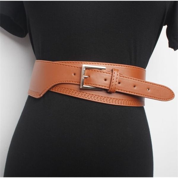 women's runway fashion pu leather cummerbunds female dress corsets waistband belts decoration wide belt r1539 y200501, Black;brown
women's runway fashion pu leather cummerbunds female dress corsets waistband belts decoration wide belt r1539 y200501, Black;brown