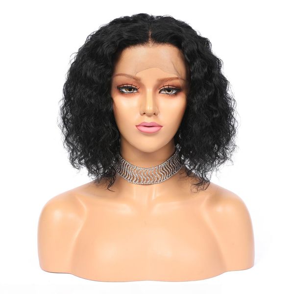 short bob curly lace front wigs pre plucked with baby hair brazilian remy hair curly t part lace frontal wig for black women, Black;brown
short bob curly lace front wigs pre plucked with baby hair brazilian remy hair curly t part lace frontal wig for black women, Black;brown