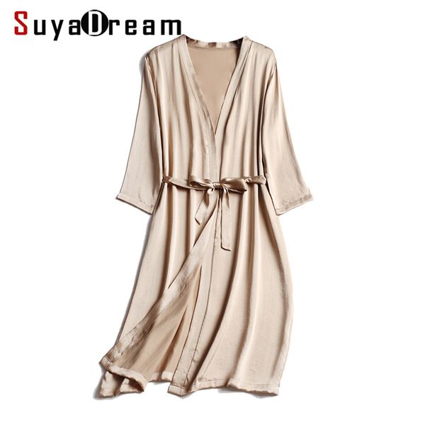 100% natural silk women robes silk satin knee length robe belted healthy sleep wear 2020 summer fall home wears kimono lj200822, Black;red
100% natural silk women robes silk satin knee length robe belted healthy sleep wear 2020 summer fall home wears kimono lj200822, Black;red