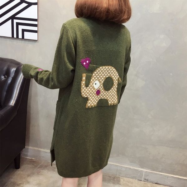 zlkz6 2020 8ovqq long knitting han fanchao's new sweater loose little elephant jacquard cardigan jacquard fall sweater sweater new, White;black
zlkz6 2020 8ovqq long knitting han fanchao's new sweater loose little elephant jacquard cardigan jacquard fall sweater sweater new, White;black