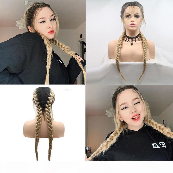 danbo middle long straight double braid natural black straight hair braided synthetic lace front wig
danbo middle long straight double braid natural black straight hair braided synthetic lace front wig