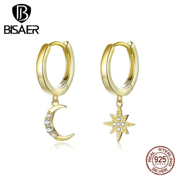 stud moon and star earrings bisaer 925 sterling silver luminous cubic zircon & women jewelry ece785, Golden;silver
stud moon and star earrings bisaer 925 sterling silver luminous cubic zircon & women jewelry ece785, Golden;silver
