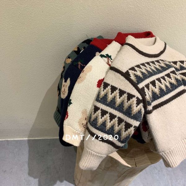 80-120 korean children's 20 autumn winter new boys and girls' cartoon dot plush knitted round neck sweater 6680, Blue
80-120 korean children's 20 autumn winter new boys and girls' cartoon dot plush knitted round neck sweater 6680, Blue