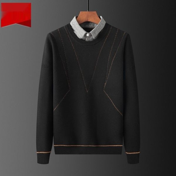 plnkq autumn fake winter new korean shirt pilling sweater men's style jacquard jacquard collar and two-piece sweater fashion ahefq, Blue
plnkq autumn fake winter new korean shirt pilling sweater men's style jacquard jacquard collar and two-piece sweater fashion ahefq, Blue