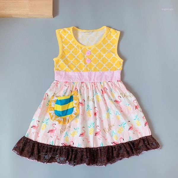 girl's dresses 2021 summer yellow flamingo dress singlet present of baby girls apparel accessory1, Red;yellow
girl's dresses 2021 summer yellow flamingo dress singlet present of baby girls apparel accessory1, Red;yellow