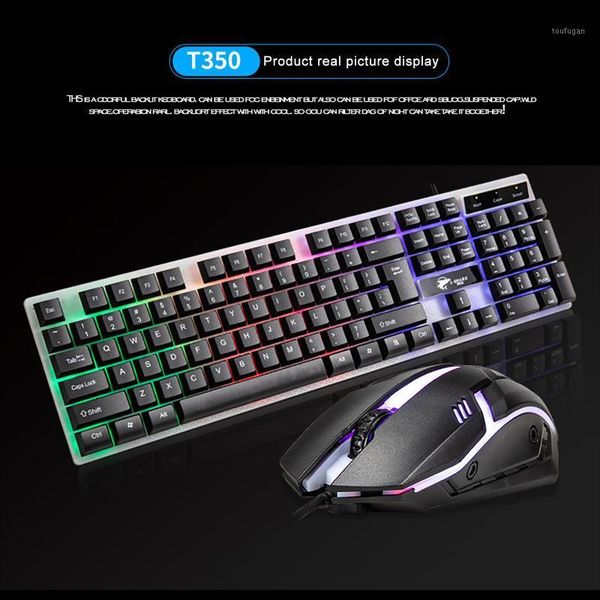 keyboard mouse combos gaming and wired t350 rainbow backlight usb ergonomic set for lapmecánicos1 
keyboard mouse combos gaming and wired t350 rainbow backlight usb ergonomic set for lapmecánicos1