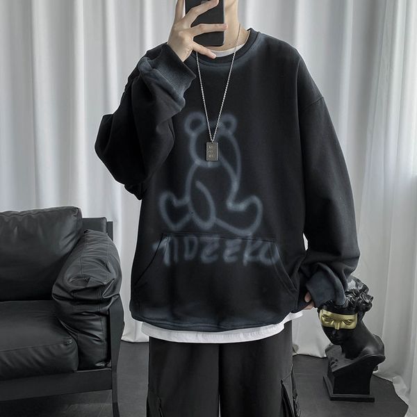 20120 2021 new autumn/new winter skinny monogrammed bear imprint pocket soft sweatshirt fashion male youth wear 6nhj, Black
20120 2021 new autumn/new winter skinny monogrammed bear imprint pocket soft sweatshirt fashion male youth wear 6nhj, Black