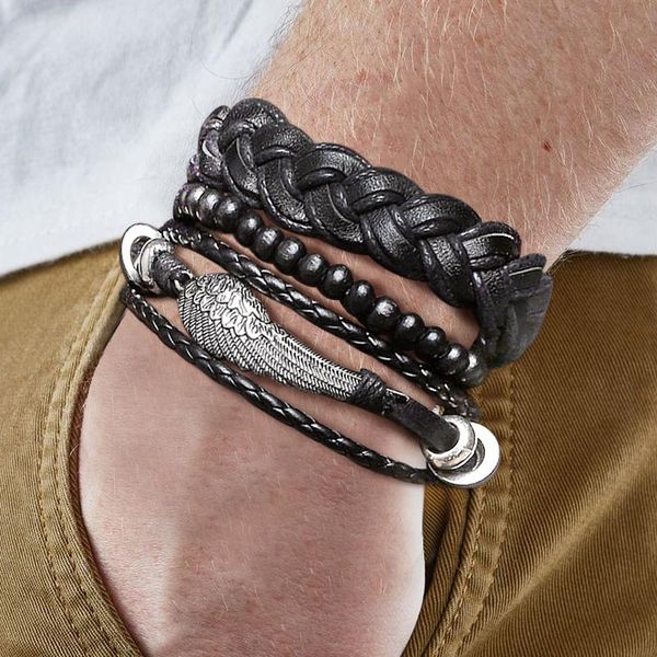 charm bracelets feather men leather sets multi strand bracelet wrap bohemian jewelry gifts for him, Golden;silver
charm bracelets feather men leather sets multi strand bracelet wrap bohemian jewelry gifts for him, Golden;silver