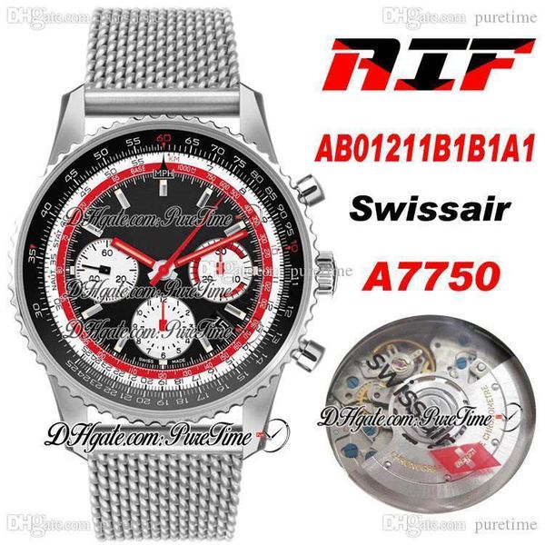 aif b01 chronograph 43 swissair a7750 автоматические мужские часы ab01211b1b1a1 черный белый циферблат стальной сетчатый браслет best editio, Slivery;brown
aif b01 chronograph 43 swissair a7750 автоматические мужские часы ab01211b1b1a1 черный белый циферблат стальной сетчатый браслет best editio, Slivery;brown