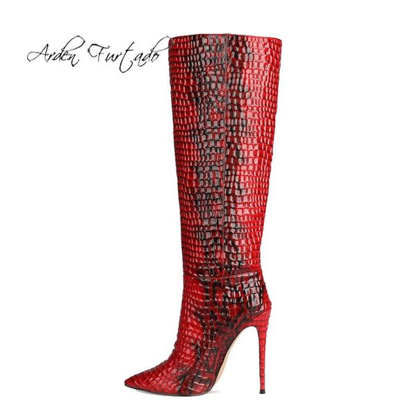 arden furtado 2021 fashion spring autumn serpentine women's shoes elegant women's boots stilettos heels knee high boots 46 47, Black
arden furtado 2021 fashion spring autumn serpentine women's shoes elegant women's boots stilettos heels knee high boots 46 47, Black