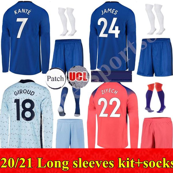 20 21 long sleeves pulisic soccer jerseys kovacic jorginho giroud kante pedro 2020 2021 mount home away third men kit football shirts, Black
20 21 long sleeves pulisic soccer jerseys kovacic jorginho giroud kante pedro 2020 2021 mount home away third men kit football shirts, Black