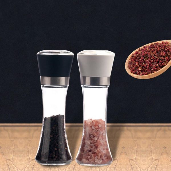 195ml kitchen salt and pepper grinder 6oz stainless steel premium glass mill shakers easy to use fill cooking seasoning tools wmthgl
195ml kitchen salt and pepper grinder 6oz stainless steel premium glass mill shakers easy to use fill cooking seasoning tools wmthgl