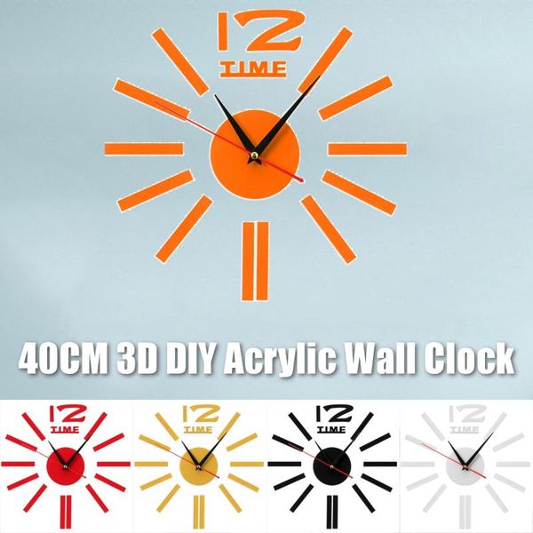 3d diy acrylic wall clock adhesive modern kitchen home living room watch horologe timer wall clocks office home decoration 40cm
3d diy acrylic wall clock adhesive modern kitchen home living room watch horologe timer wall clocks office home decoration 40cm