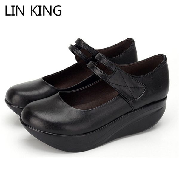 lin king fashion women elevator casual wedge ankle straps shallow mouth platform soft sole lady swing shoes 1020, Black;white
lin king fashion women elevator casual wedge ankle straps shallow mouth platform soft sole lady swing shoes 1020, Black;white