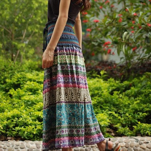 women bohemian floral long skirt elastic sashes pleated a line ladies skirts 2 styles summer casual female vestidos, Black
women bohemian floral long skirt elastic sashes pleated a line ladies skirts 2 styles summer casual female vestidos, Black