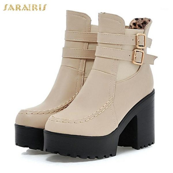 sarairis new arrivals plus sizes 34-43 platform square high heels boots women shoes fashion ankle boots shoes woman1, Black
sarairis new arrivals plus sizes 34-43 platform square high heels boots women shoes fashion ankle boots shoes woman1, Black
