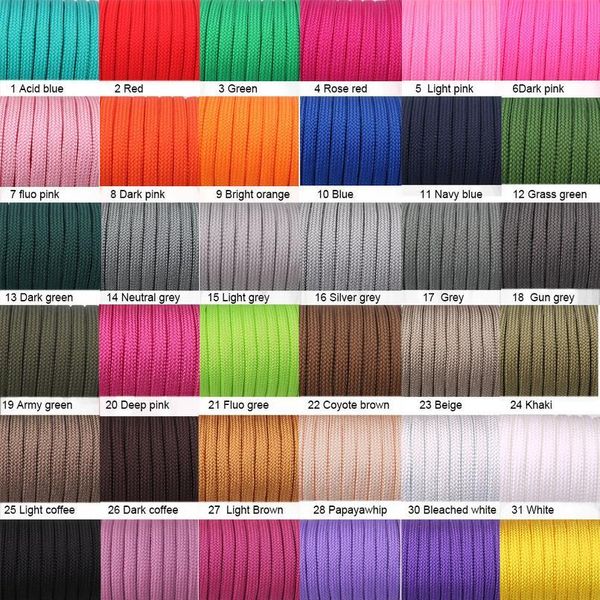 100ft 550lb paracord cord parachute lanyard with 7 core strand rope 4mm dia for camping hiking outdoor home 30.5m soli jllhgh
100ft 550lb paracord cord parachute lanyard with 7 core strand rope 4mm dia for camping hiking outdoor home 30.5m soli jllhgh