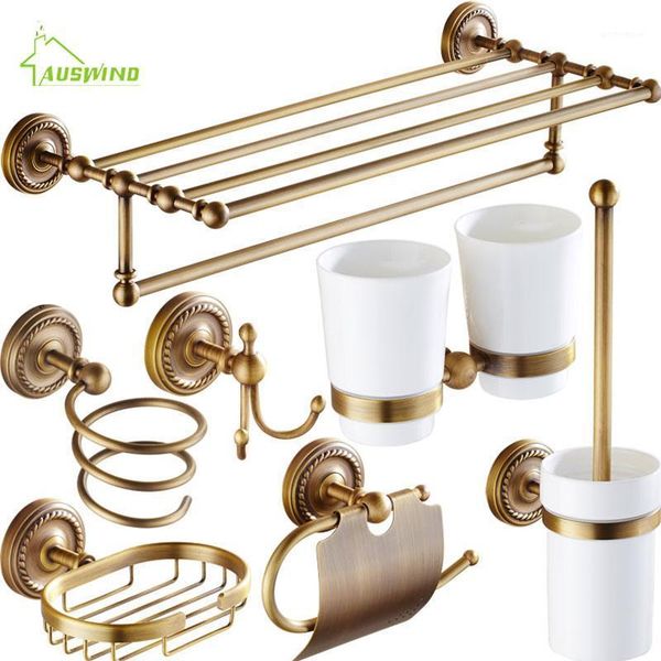 bath accessory set antique solid brass bathroom accessories carved bronze hardware brushed wall mounted decoration c51
bath accessory set antique solid brass bathroom accessories carved bronze hardware brushed wall mounted decoration c51