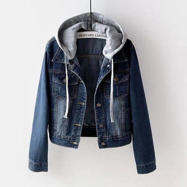 women's jackets short coats 2021 spring autumn vintage denim slim detachable hooded casual female jeans jacket plus size 5xl, Black;brown
women's jackets short coats 2021 spring autumn vintage denim slim detachable hooded casual female jeans jacket plus size 5xl, Black;brown