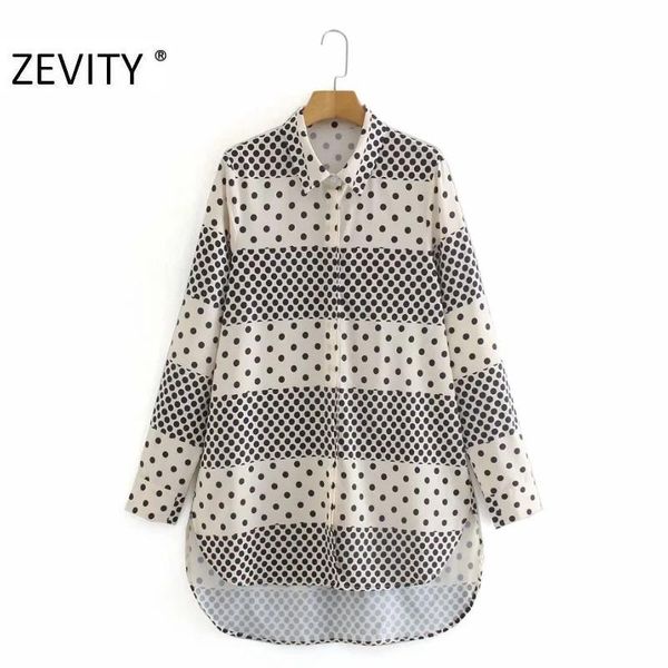 women's blouses & shirts zevity women vintage dots print patchwork casual smock blouse office ladies breasted femininas chic blusa ls7, White
women's blouses & shirts zevity women vintage dots print patchwork casual smock blouse office ladies breasted femininas chic blusa ls7, White