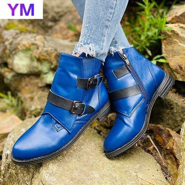 retro women buckle strap boots ladies pu leather chunky heels sewing fashion shoes woman zipper comfort boots female footwear 43, Black
retro women buckle strap boots ladies pu leather chunky heels sewing fashion shoes woman zipper comfort boots female footwear 43, Black