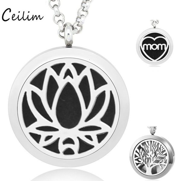 magnetic 316l stainless steel aroma 30mm necklace tree of life lotus mom love charm perfume locket without felt pads gw3k, Silver
magnetic 316l stainless steel aroma 30mm necklace tree of life lotus mom love charm perfume locket without felt pads gw3k, Silver