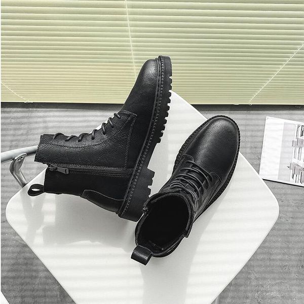men boots winter lerther botties soft side zipper high cool black mens boot fashion keep warm size 40-45 09
men boots winter lerther botties soft side zipper high cool black mens boot fashion keep warm size 40-45 09